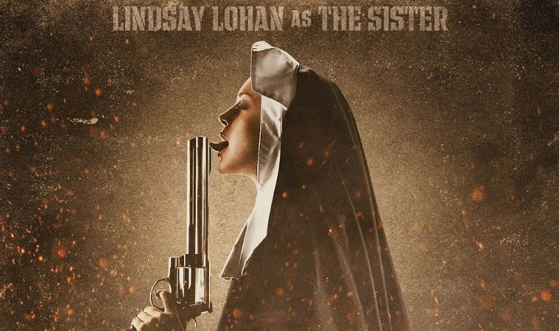 "Machete" and Lindsay Lohan licking a gun.