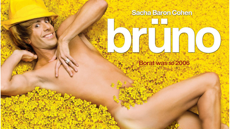 "Bruno" poster nude.