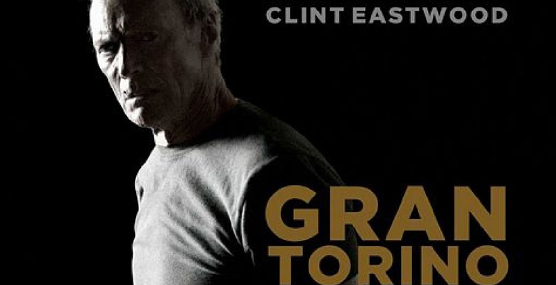 "Gran Torino" poster and Clint Eastwood.