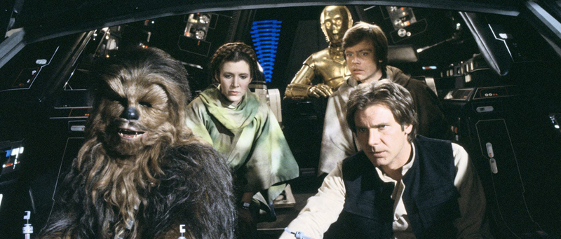 "Star Wars: Return of the Jedi" cast photo.
