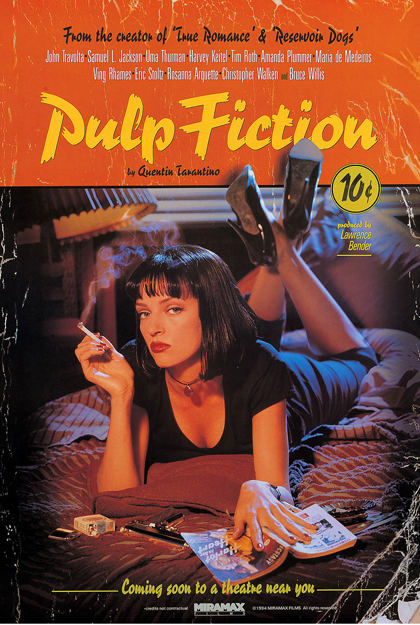 'Pulp Fiction' crime magazine cover.