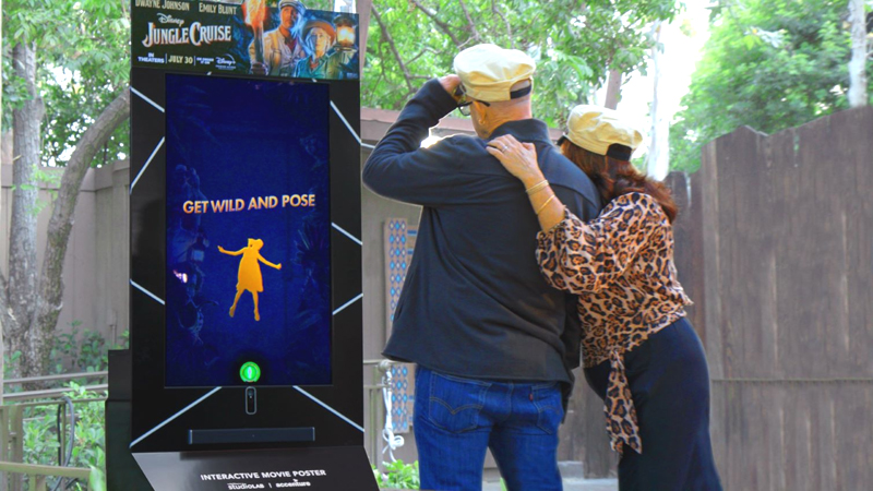 Disney's interactive poster kiosk.