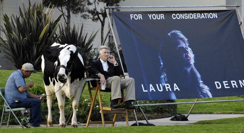 David Lynch promotes Oscar actress