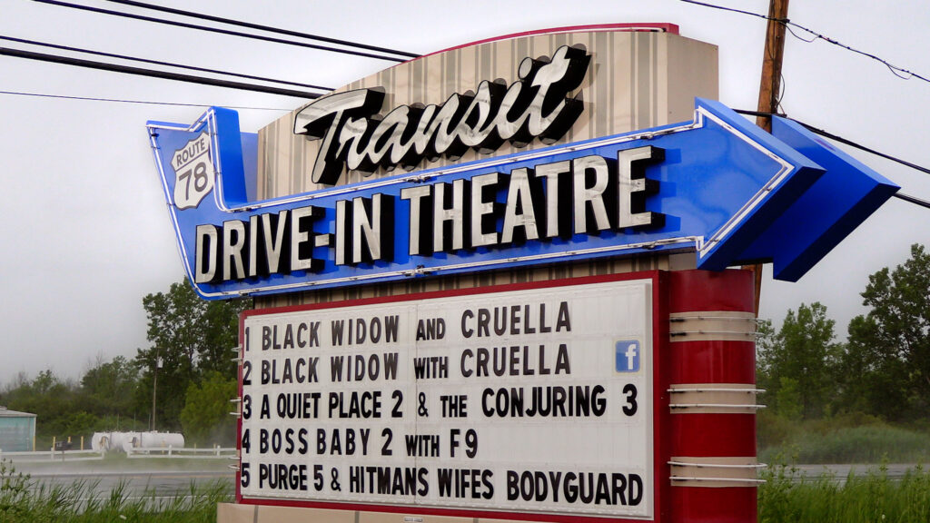 Transit drive-in marquee