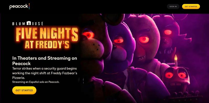 Five nights at Freddy's + Peacock