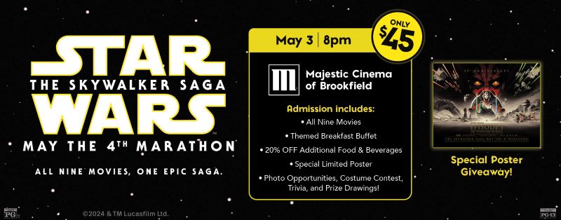 Star Wars festival cinema ticket