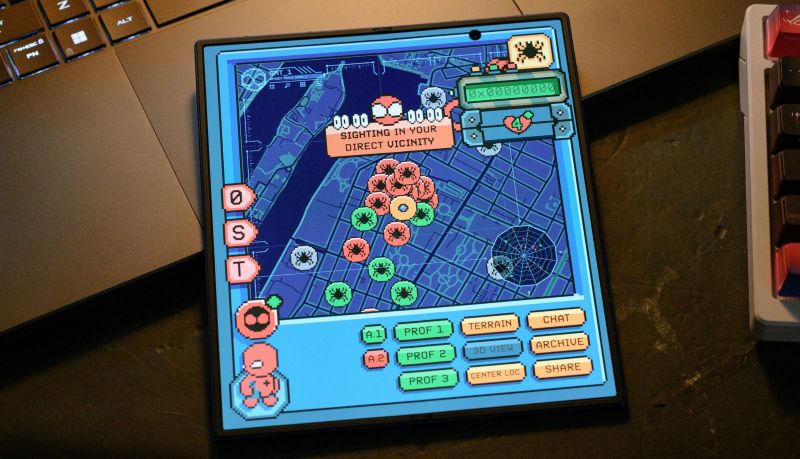 Spidey tracker screen.